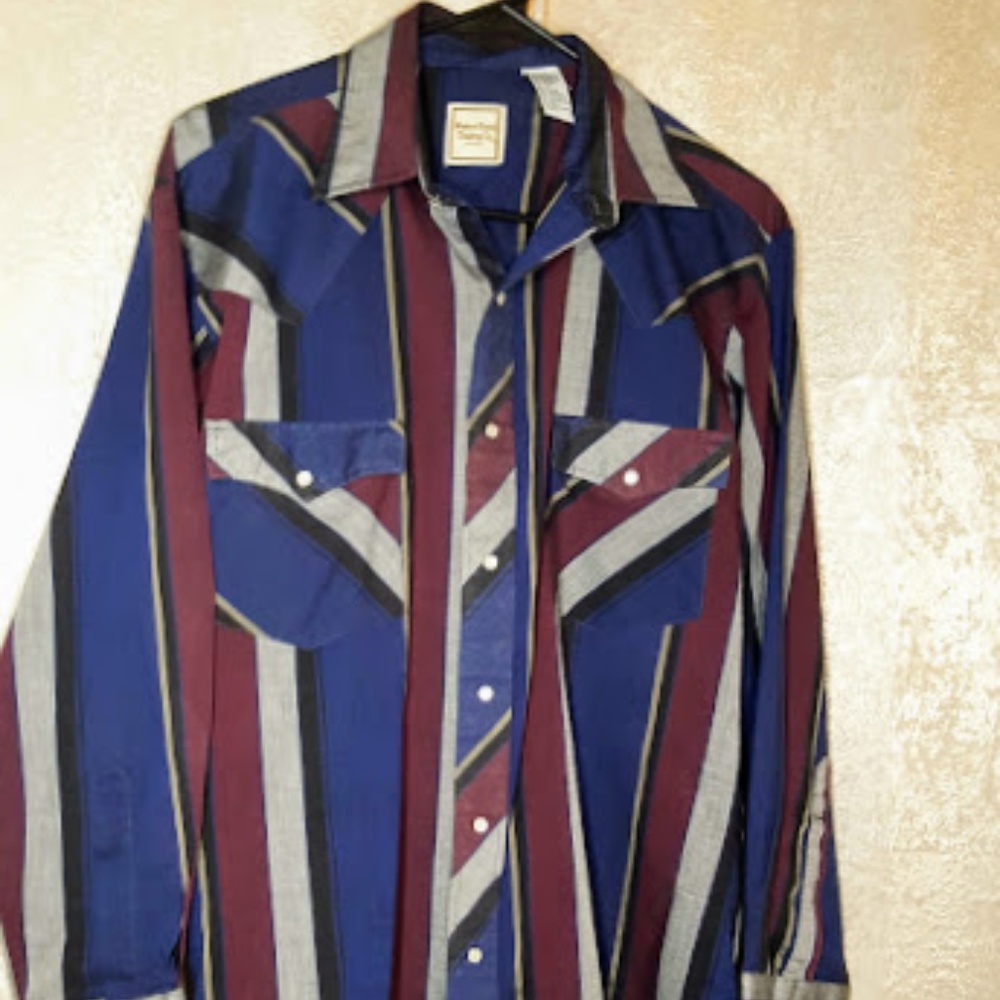 Western Plains Trading Co. Shirt Snap Buttons Sz M